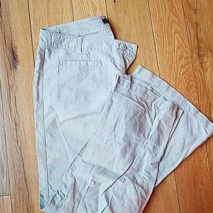 Express tan linen pants